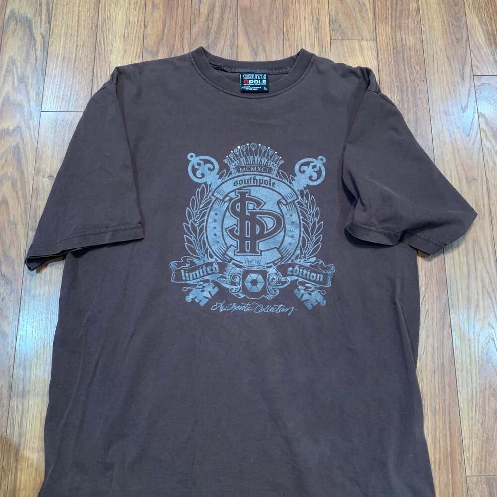 Vintage G Unit Clothing Company Brown/Gold Long Sleeve Shirt